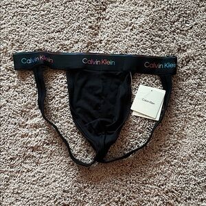 NWT Calvin Klein Black Pride jockstrap size medium